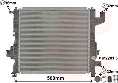 Água radiador VAN Wezel 43002262 precio, desde 72,13 EUR